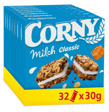 M&uuml;sliriegel Corny Milch Classic, Milchsandwich Mit Getreide Und Milchcreme, 32X3
