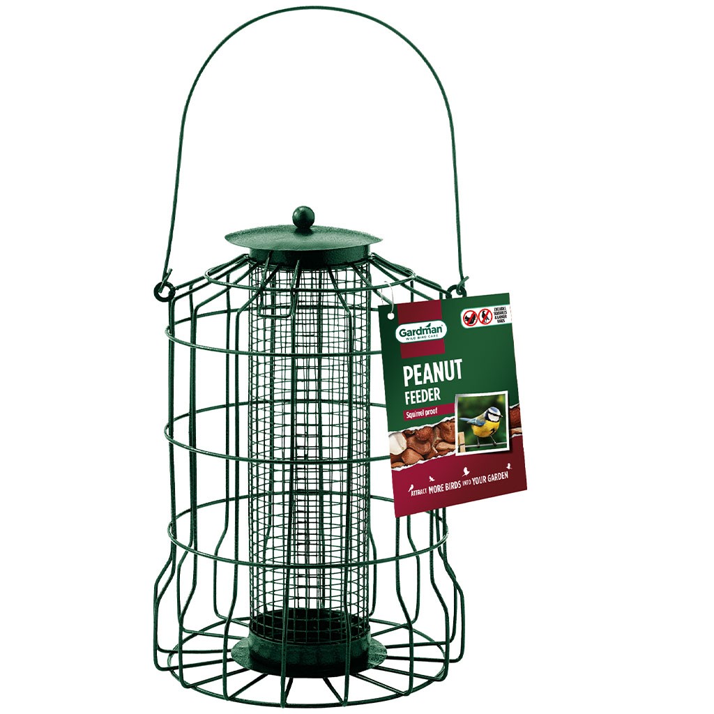 Gardman Squirrel Proof Wild Bird Seed Peanut Fat Ball Feeder Heavy Duty Hanging