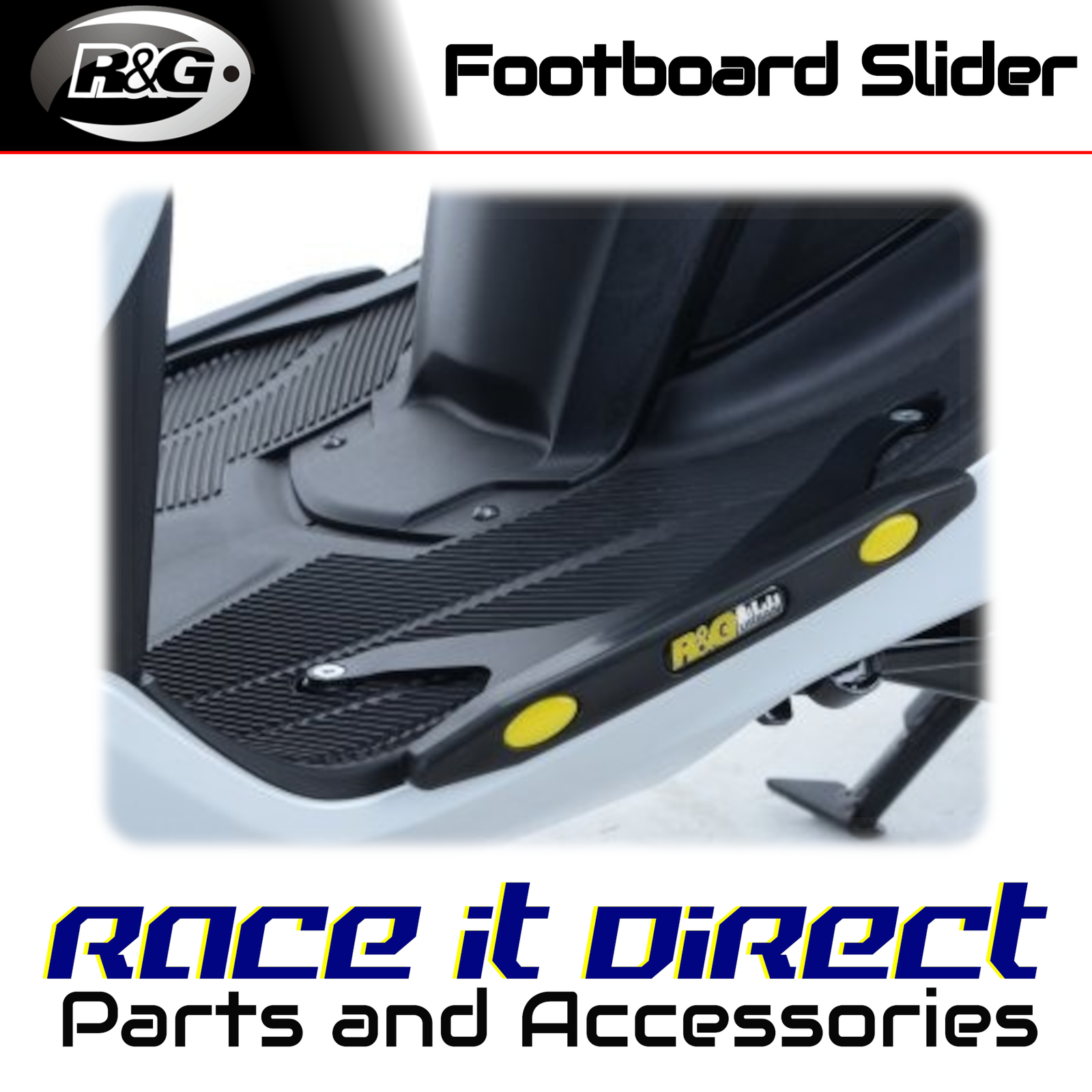 R&G - TP0020BK - Footboard Sliders