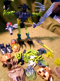 Lego Bionicle Mistika Gorast 8695 Lehvak 8564 & Pohatu Uniter Stone parts 71306