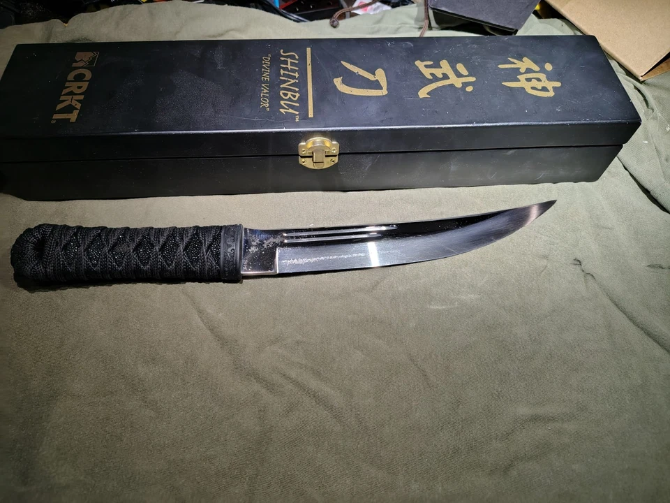 CRKT SHINBU Divine Valor Tanto Fixed Blade Knife W/ Sheath - Image 2 of 4