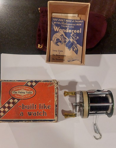 Shakespeare 1921 Light Wondereel Level Winding Reel W/ Original Box