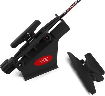 Adjustable Fletching Jig Straight and Helix Tool with Clamp for DIY Black 