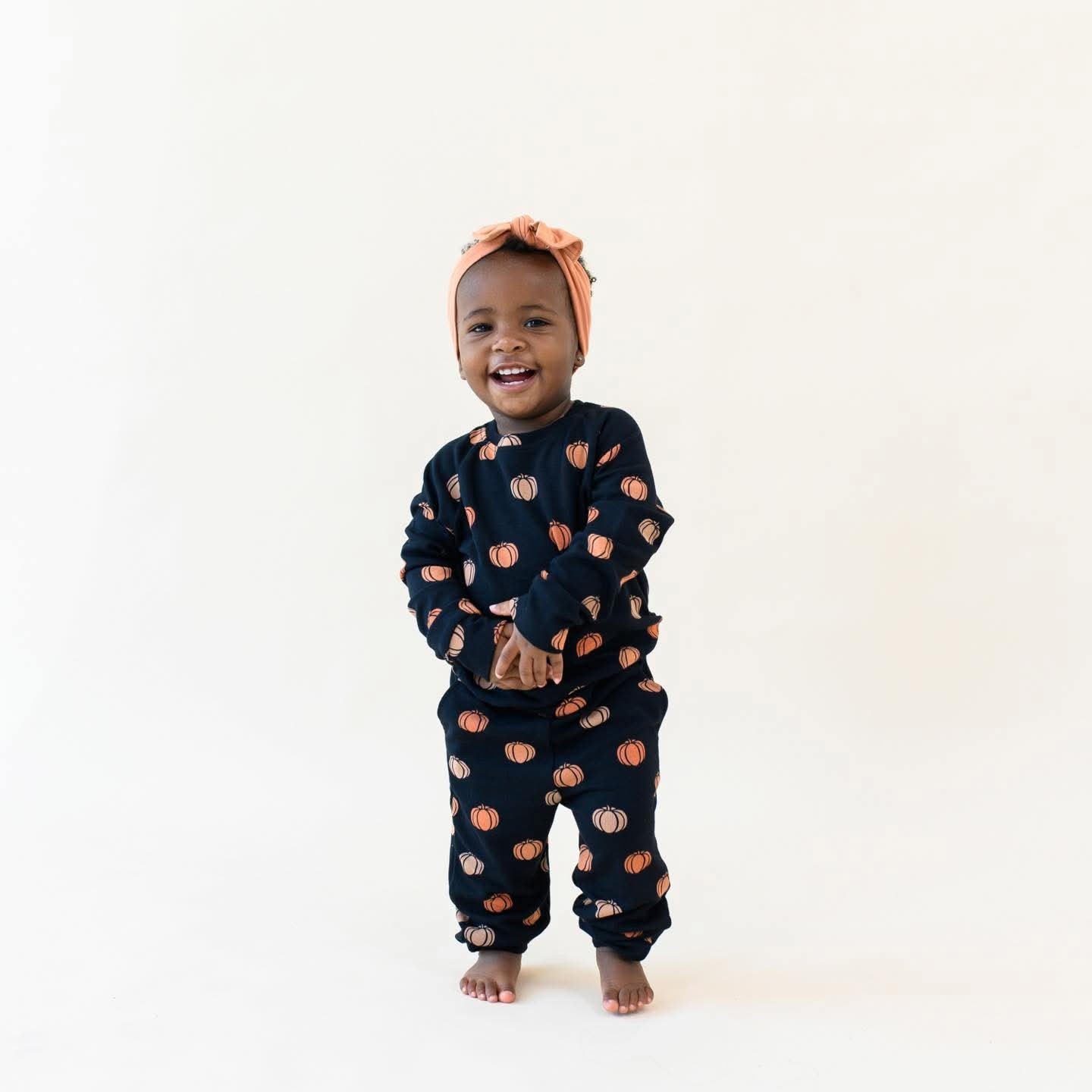 Kyte Baby Jersey Jogger Set In Pumpkin Size 6-12 Months