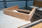 Custom Cherry Wood Turntable Base, Drop-In Cabinet, Fits Technics SL-1500C