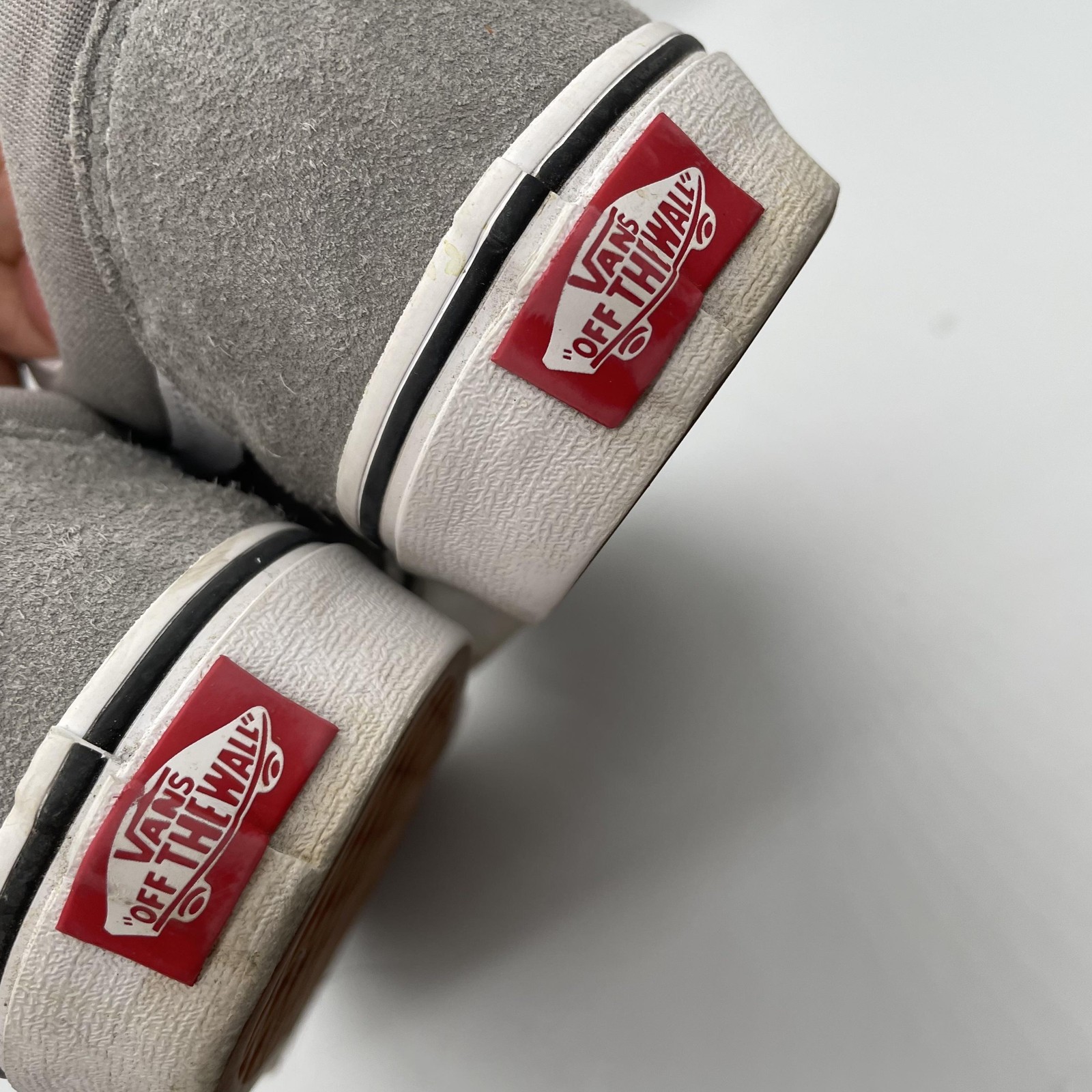 Vans Old Skool Shoes Womens Sz 9 Gray White Low Top Skate Suede Canvas Iconic thumbnail 10