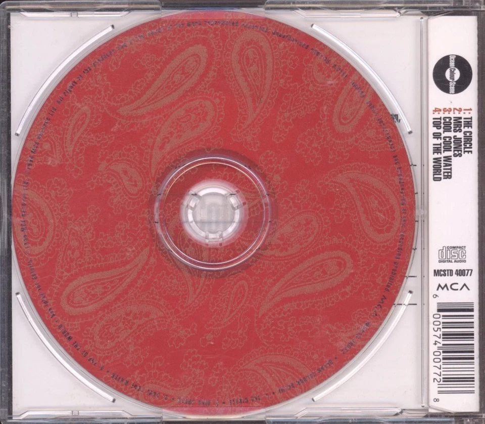 Ocean Colour Scene Circle CD UK MCA 1996 B/W Mrs Jones, Cool Cool Water Und Top - Bild 2 von 2