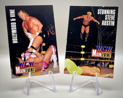 Stone Cold Steve Austin 1995 WCW CARDZ #29 & #62 Rookie RC s