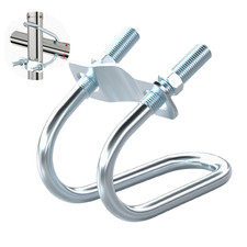 Double U-Shaped Clamp Hose Clamp Pipe Clip/Cross U-Shaped Bolt Galvanized Steel