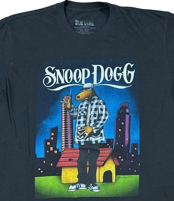 Retro Snoop Dogg Joe Cool Medium Graphic T-Shirt Rap Tee M Hip Hop Dog Pound 90s
