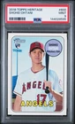 2018 TOPPS HERITAGE #600 SHOHEI OHTANI ROOKIE RC PSA 9