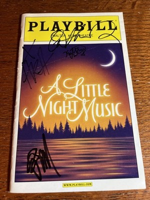 A Little Night Music Broadway Playbill Dec 2009 Signed by Catherine Zeta Jones