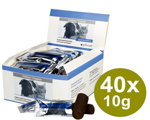 Alfavet Feligum Trojaner Versteckerlis 40X10G Tabletten Versteck (149,50 Eur/Kg)-image