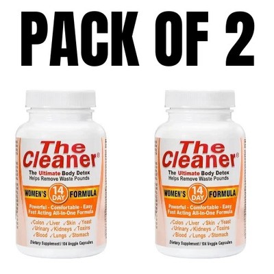 Century Systems The Cleaner    Women s 14 Day Formula   104 Vcaps (Pack of 2)