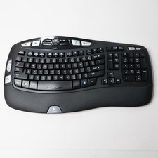 Logitech K350 Wireless Wave Ergonomic Keyboard Black Multimedia M/N Y-R0009