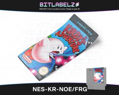 Kirby's Adventure [NES-KR-NOE/FRG] NES Label
