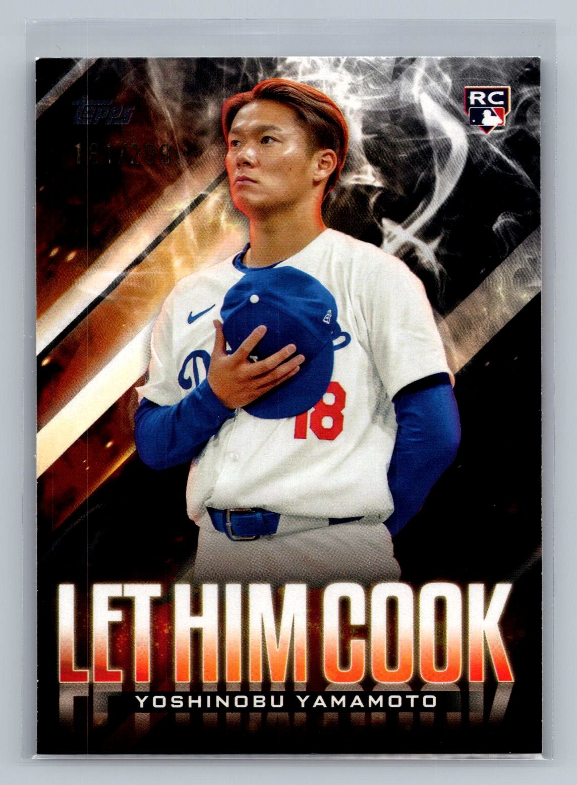 2024 Topps Update #LHC-15 Yoshinobu Yamamoto Let Him Cook Black #/299