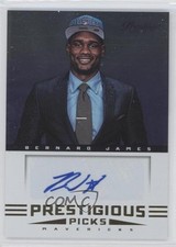 2012-13 Prestige Prestigious Picks Signatures Bernard James #75 Auto 0a1