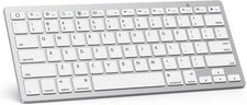 OMOTON Bluetooth-Tastatur für iPad Pro Air Mini iOS Geräte Weiß