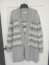 Loft Women's Cardigan Sweater Size Small Long Length Cozy Soft