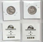 Two 90% Silver Washington Quarters 1944-D & 1953-P - In Plastic Holders