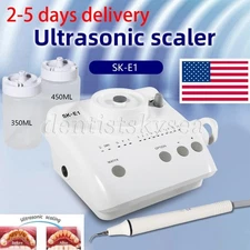 Dental Portable Ultrasonic Piezo Scaler 2*Bottles Fit EMS /Woodpecker Handpiece