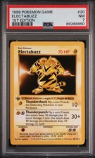 Pokemon Card Electabuzz 20/102 1st Edition PSA 7 Game