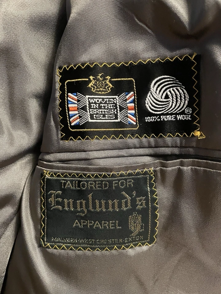 Vintage Ralph Lauren England Plaid  Wool Blazer Jacket Preppy Polo Jacket 44 - Image 2 of 4