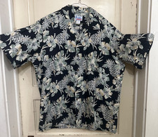 Hawaii Brand Button Up Tropical Shirt Button Short Sleeve Size XL Made in USA