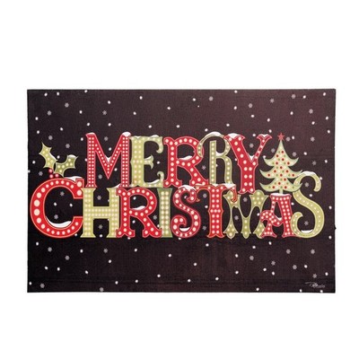 Merry Christmas Light-Up Led Wall Art 23.75 x 0.98 x 15.75 Inches.