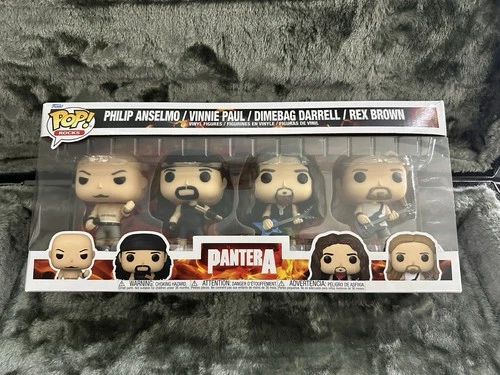 Funko Pop! Rocks: Pantera 4 Pack, Philip Anselmo, Vinnie Paul, Dimebag Darrell,