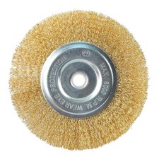 6" INCH ROUND WIRE BRUSH WHEEL FOR BENCH GRINDER