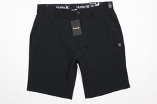 Hurley Men's NWT All Terrain Hybrid Walk Shorts Stretch Black 9.75 Inseam