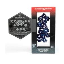 Sirius D&D Adventure Dice Rogue Poly Set - Purple w/White (15) New