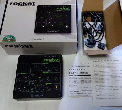 Waldorf Rocket Synthesizer Analog Digital Synth Tested Accessories