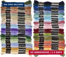 48 Skeins 4 Colors 420 Yards Polyester Cross Stitch Floss Colorful Hand Embroide
