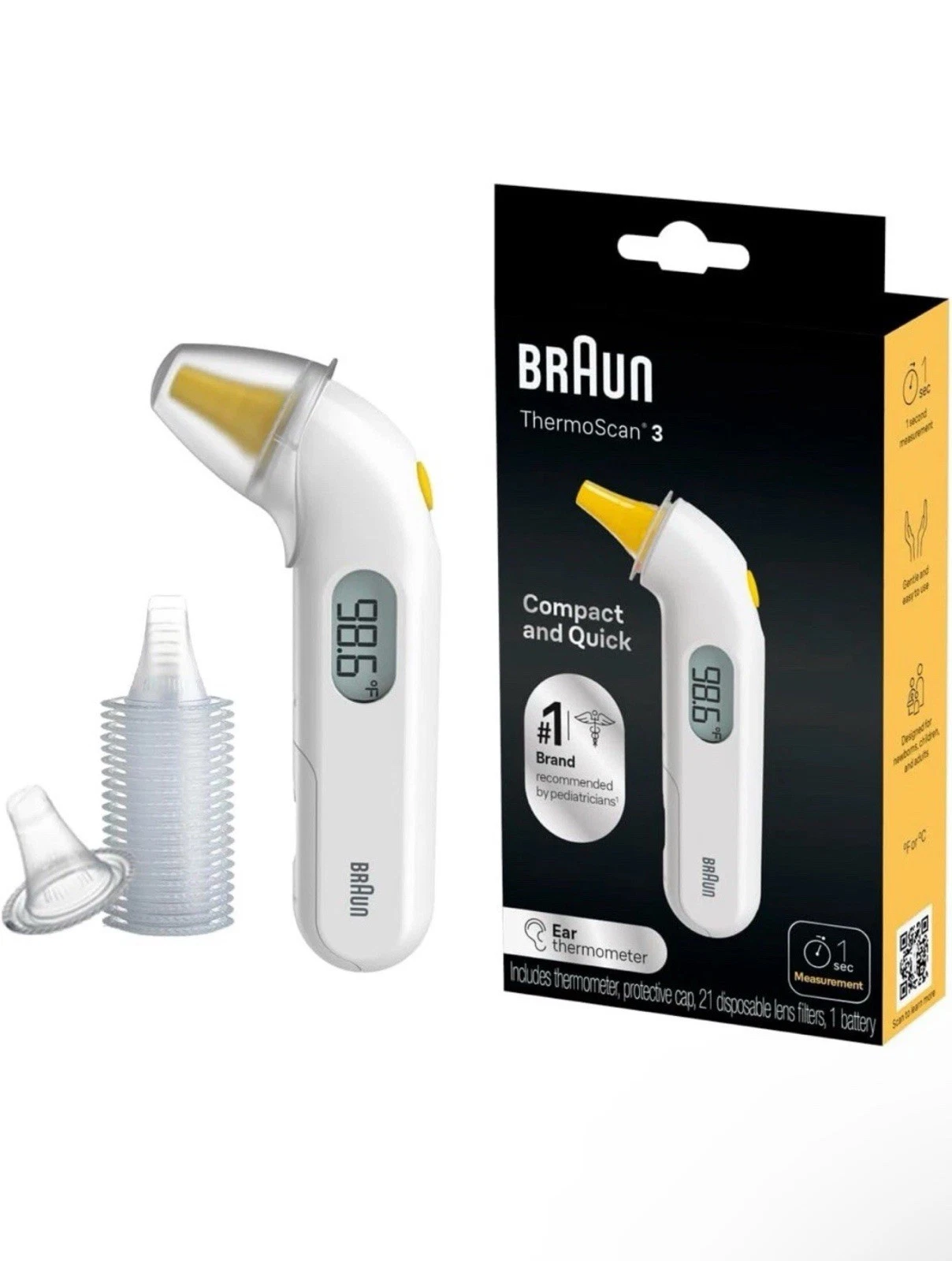 Braun ThermoScan 3 IRT3030 Ear Thermometer Genuine New Sealed Fast Dispatch
Opens in a new window or