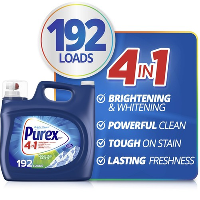#ad Purex Liquid Laundry Detergent Mountain Breeze 250oz 192 Loads $19.95