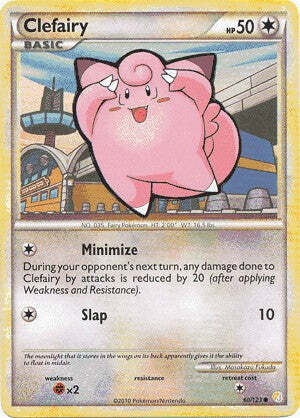 Pokemon HeartGold SoulSilver Card  60/123 Clefairy