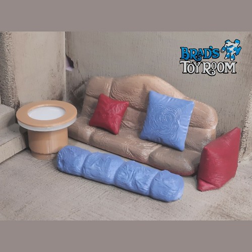 Star Wars maßgefertigtes Sofa und Kissen Set mit Kissen für Jabba Palace Diorama  - Bild 1 von 2