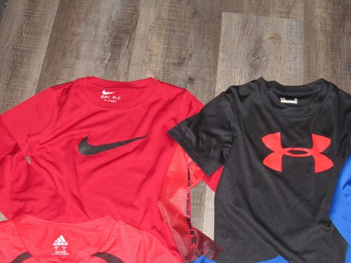 Boys 32 Pc Lot Sz 5 6 7 Shirts Pants Shorts Jackets UNDER ARMOUR NIKE ADIDAS - Picture 4 of 21
