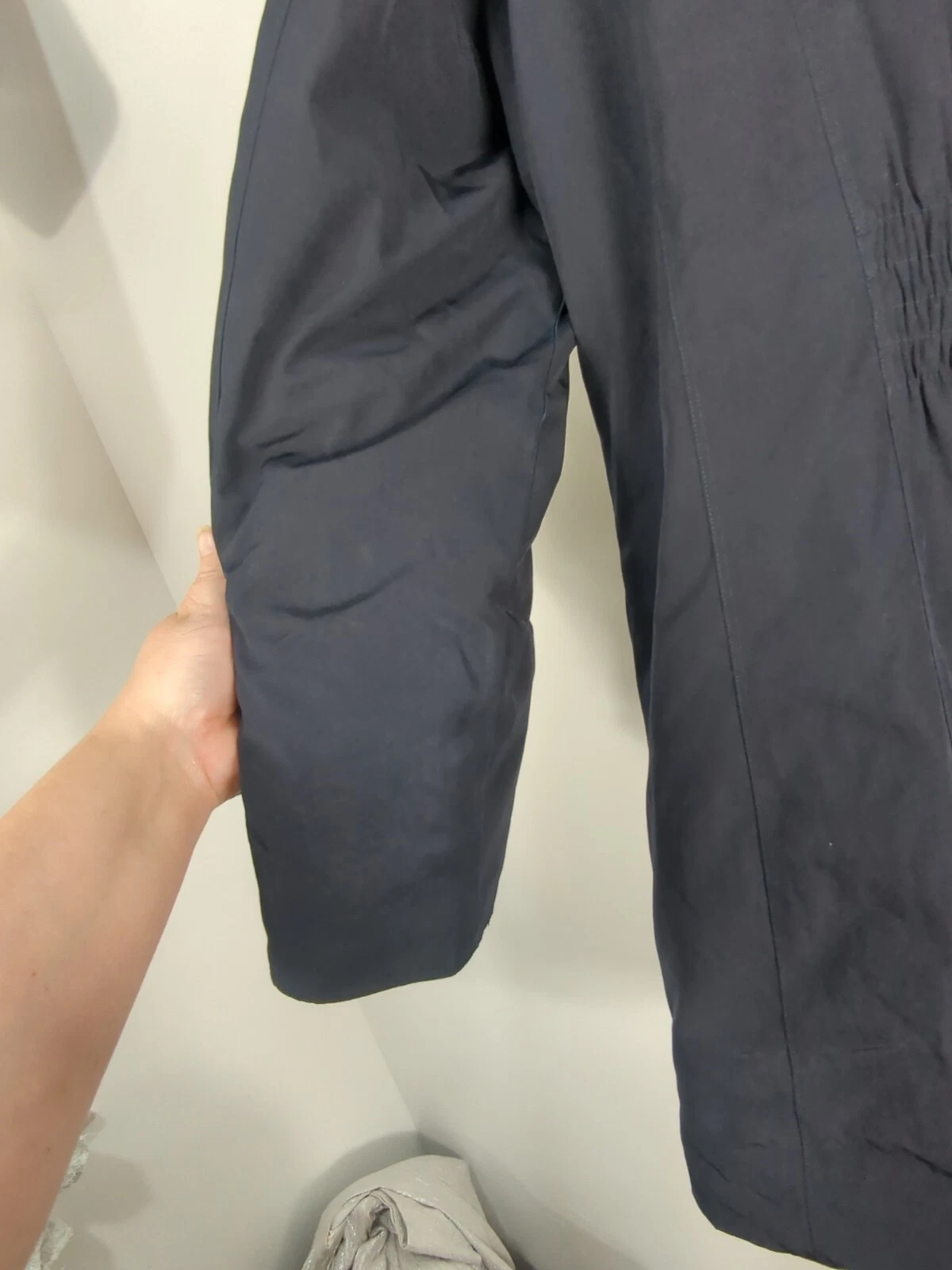 Michael Kors piumino donna medio cappuccio rimovibile blu navy 79675