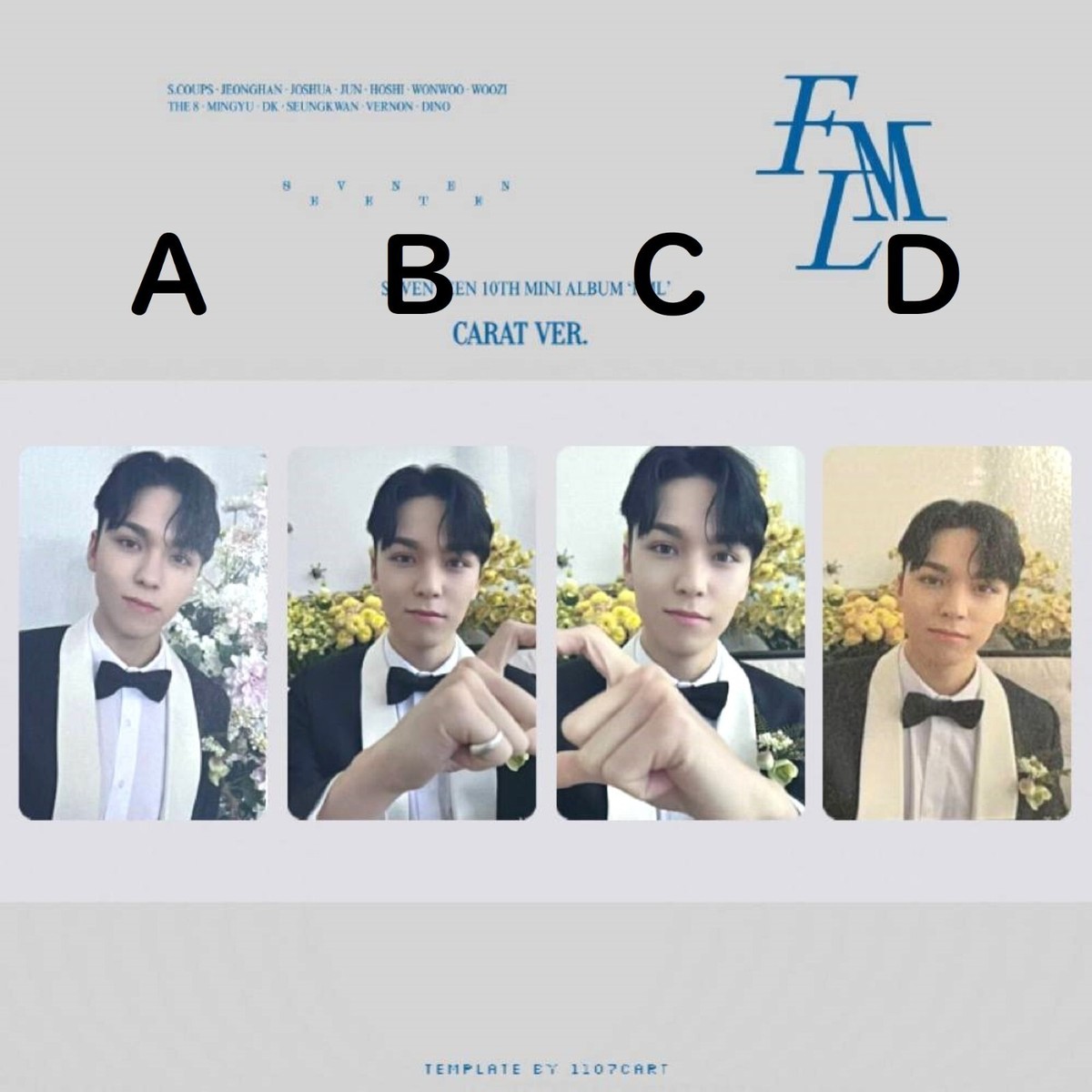 VERNON SEVENTEEN - FML - CARAT ver. Official Photo card SVT