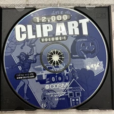 12,000 Clip Art Volume 1 PC CD-ROM Cosmi 2003