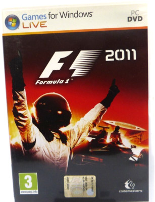 F1 2011 PC DVD Rom Formel 1 1 Rennspiel von Codemasters