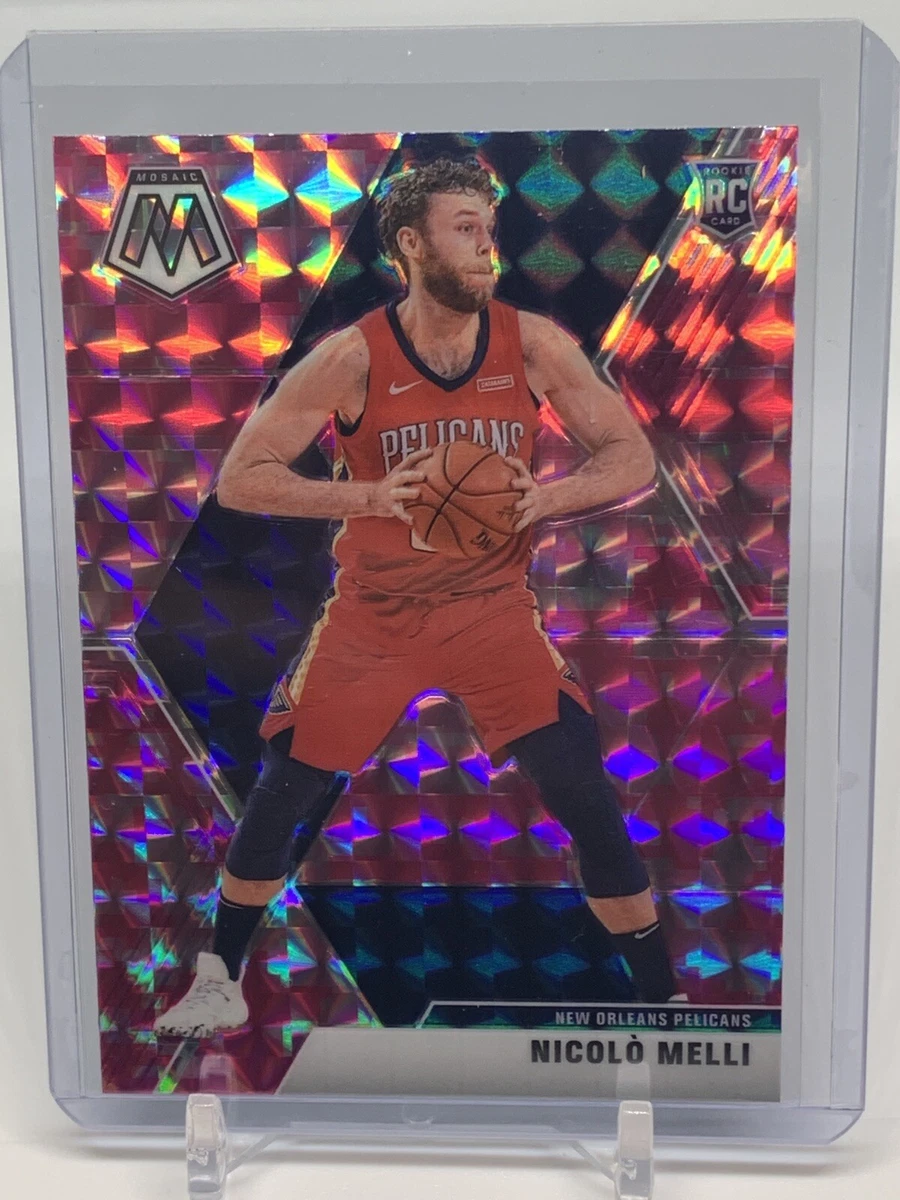 Nicolo Melli 2019 20 Panini Mosaic 216 RC Pink Camo New Orleans