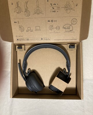 Logitech Zone Wireless Bluetooth Headset Compatible With iPhone & iPad.