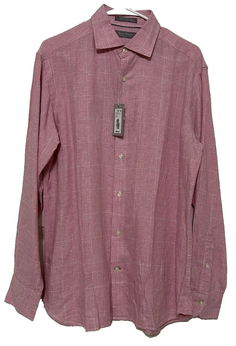Daniel Cremieux Linen Regular Size M Casual Button-Down Shirts for Men