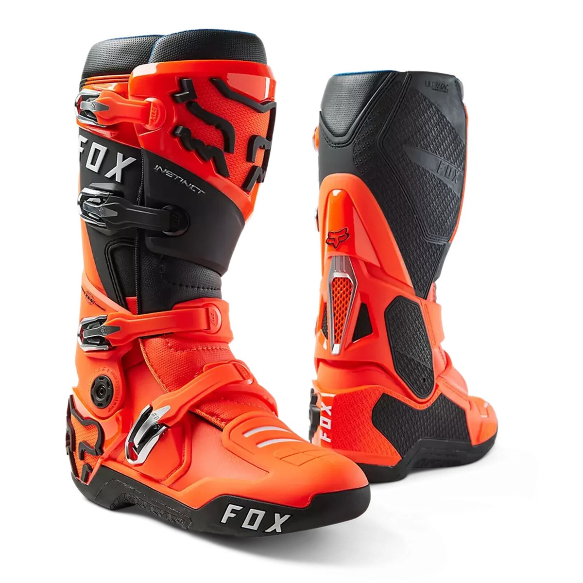 FOX RACING INSTINCT BOOT FLO ORANGE SIZE 8 - 24347-824-8 | eBay