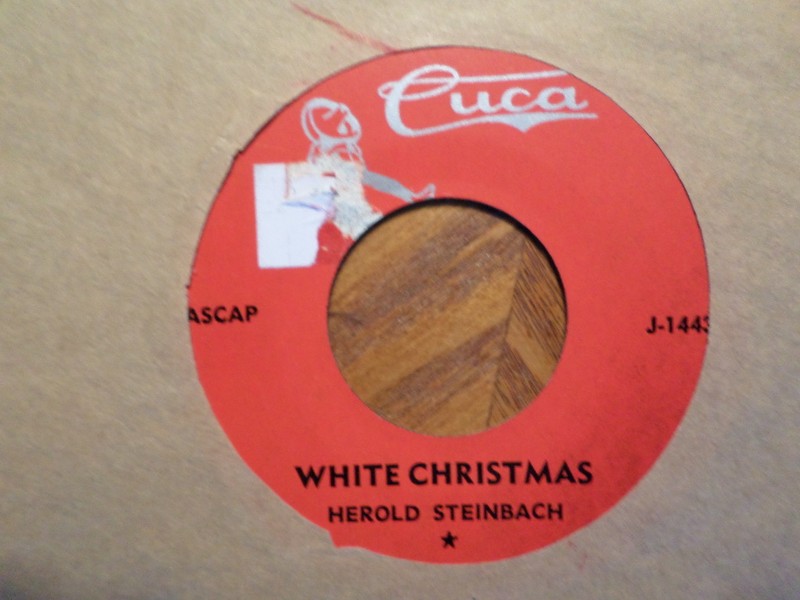 CUCA 45 RECORD/HEROLD STEINBACH/WHITE CHRISTMAS/SILVER BELLS/ VG